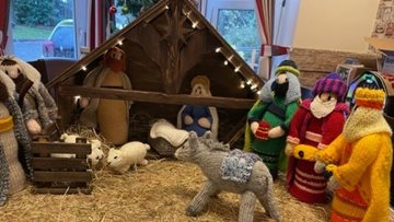 Knitted nativity donated to Brandon House